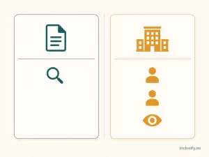 Two-column infographic comparing the lighter verification audit process with the more involved certification audit process