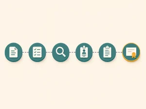 Illustration of the NDIS sole trader registration process from application through audit to certificate of registration